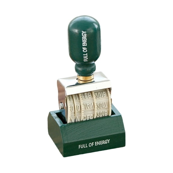 Multifunction Rubber Stamper Line Dater Handle Date Stamper Stamping Tool for Cards Making Scrapbooking