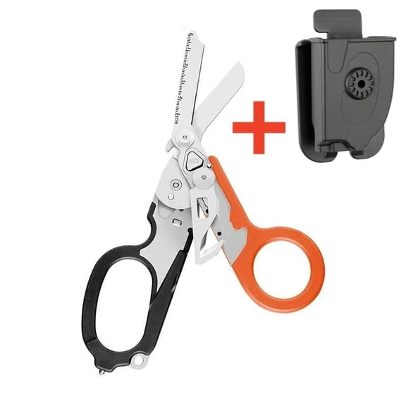Multifunction Scissors First Aid Expert Tactical Folding Scissors Outdoor Survival Tool Combination Gadget