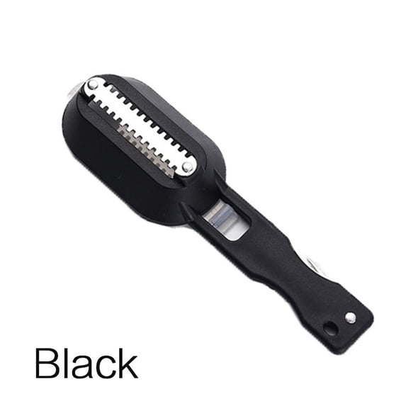 Multifunction Scraping Fish Scale Brush Disassembly Fish Knife Quickly Cleaning Fish Scales Home Kitchen Tool black