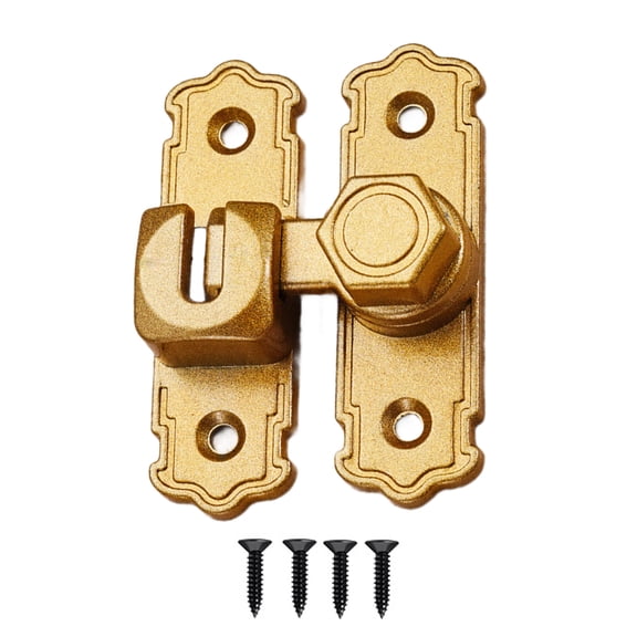 Multifunction Sliding Swing Gate Latches strong Security Device Not Theft Turn Lock Tool for 90° & 180° Installations