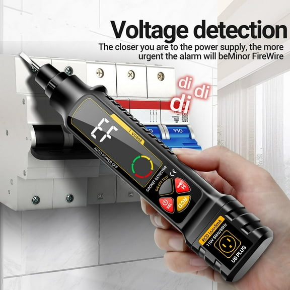 Multifunction Smart Voltage Tester Pen with LCD Display for Electrical Testing of AC DC Voltage Wire Conduction and Socket Safety Checks