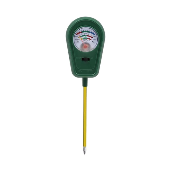 Multifunction Soil pH Tester with Temperature and Conductivity Sensor, Soil Fertility Meter for Indoor Outdoor Plants, Nutrient Test Kit for Garden Lawn and Potting Soil