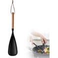 thumbnail image 1 of Multifunction Spatula Spoon, Upgraded Silicone Spatula Spoon with Lanyard, Wood Handle, Heat-Resistant, Non-Stick Kitchen Utensil for Cooking & Serving, 1 of 8