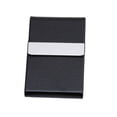 thumbnail image 1 of Multifunction Stainless Steel Cigarette Case PU Cigar Storage Box Tobacco Holder 1 PC Card Cases Smoking Accessories (black), 1 of 7