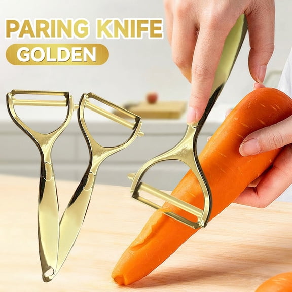 Stainless Steel Vegetable Peeler, Y Peeler Fruit and Vegetable Peeler for Kitchen, Multifunctional Potato Peeler with Comfort Ergonomic Handle, Includes 1 Peeling Knife (6x16cm)