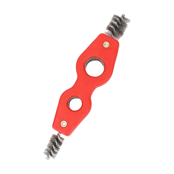 Multifunction Steel Wire Brush for Car Battery Terminal Maintenance and Copper Pipe Polishing Deburring Cleaning Brush