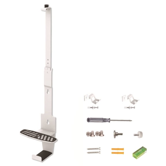 Multifunction Storage Bracket Space Saving Holder for Game Console Wall Mount Base with Headphone Organizers