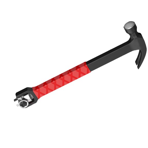 Multifunction Striking and Pulling Hand Hammer with Fastener Mechanism and Textured Grip for Appliance Repair Tasks