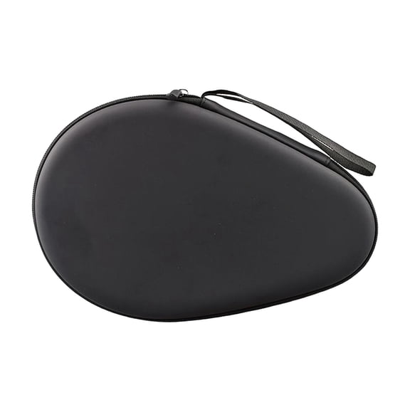 Multifunction Table Tennis Racket Bag Waterproof Durable Wear Resistant Hard Gourd Lightweight Pong Paddle Pocket for Training Indoor Black