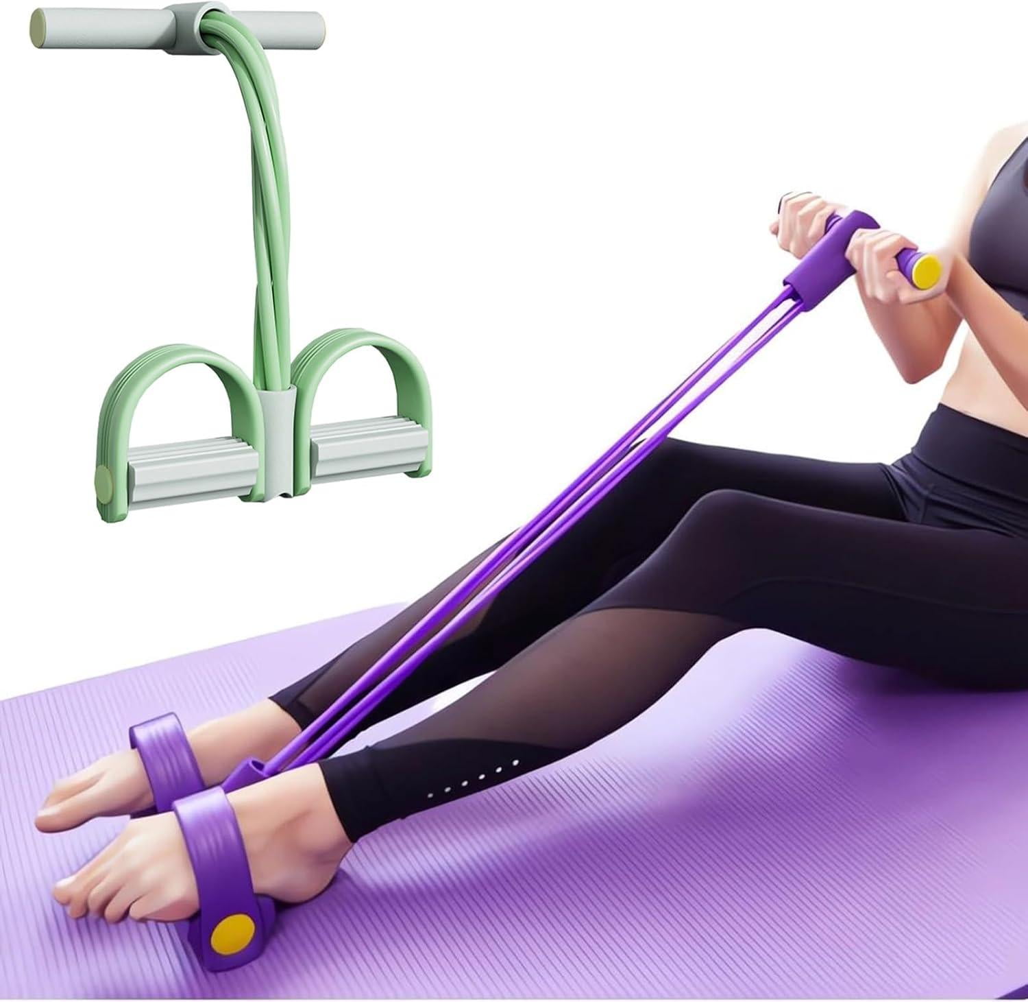 Multifunction Tension Rope,4/6 Tube Pedal Ankle Puller, 2025 Upgrade ...