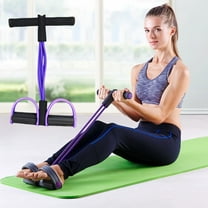Multifunction Tension Rope, 6-Tube Elastic Yoga Pedal Puller Resistance Bands, Exercise Bands Resistance Fitness Equipment, for Abdomen/Waist/Arm/Leg Exercise Equipment Purple