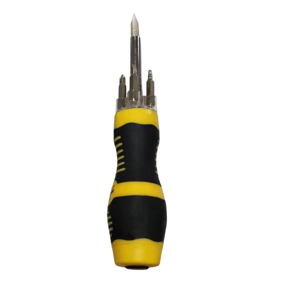 Multifunction Torch Screwdriver with Quick-Change Heads and Ergonomic Grip for Home Repairs