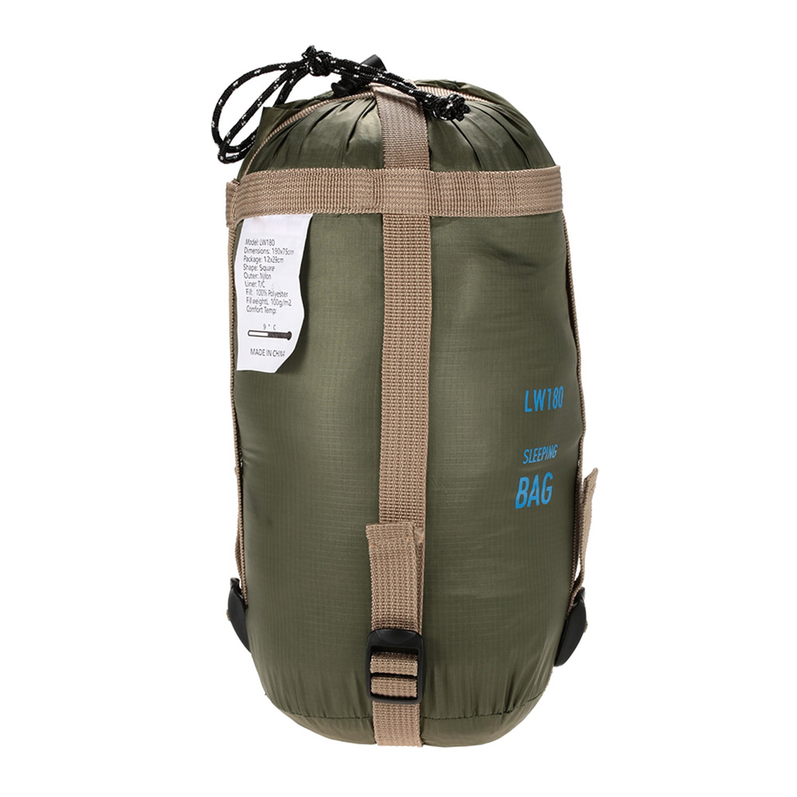 Multifunction Tra Lixada 190 x 75cm Ultra Lightweight Envelope Sleeping Bag for Camping Hiking Travel Breathable Soft Fabric Double Sided Zipper Compact Portable with Compression Sack Blue Navy