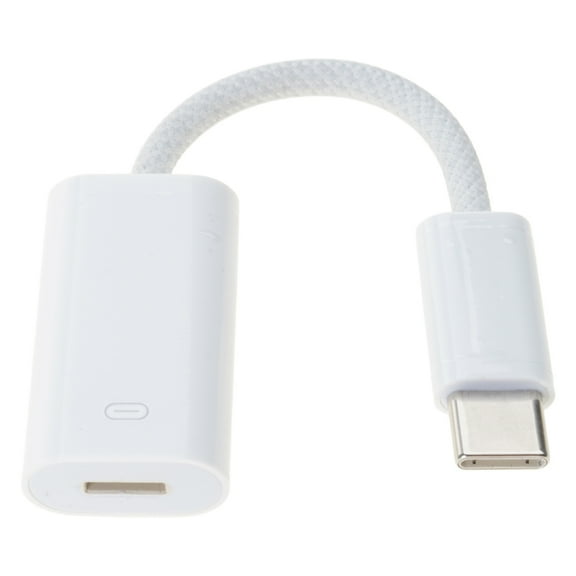Multifunction USB C to 8Pin Earphone Adapter with Microphones and Volumes Control