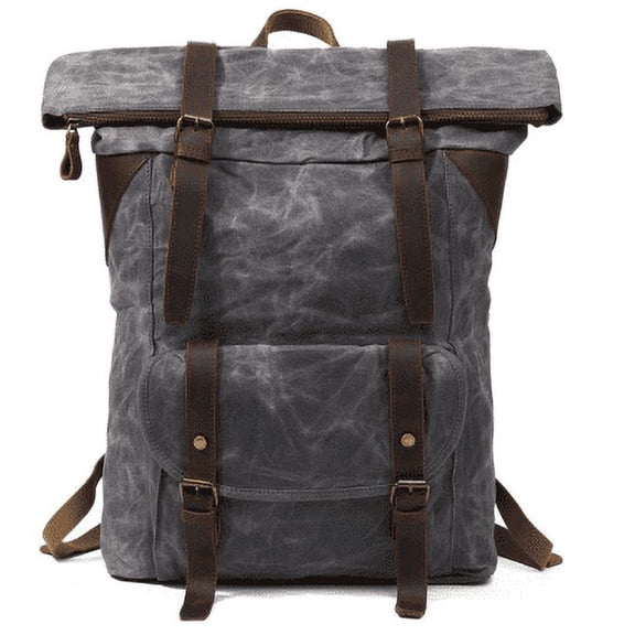 Multifunction Waterproof Europe Retro Designer Backpacks,Black
