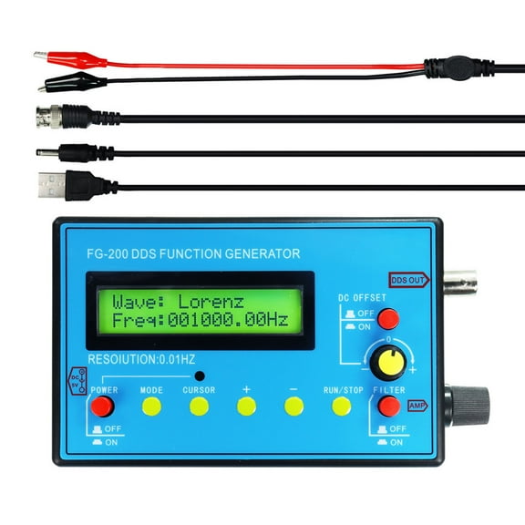 Multifunction Waveform Generator Portable with Resonator Frequency Generator 0.01Hz-500kHz Signals Generator