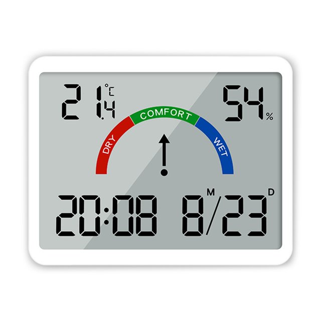 Multifunction temperature electronic clock LCD display with temperature
