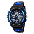thumbnail image 1 of MultifunctionWaterproof Digital Watch Analog Digital 3ATM 30M Sport Wristwatch Black Rubber Strap LED Backlight Date Chronograph Stopwatch for Outdoor Running, 1 of 1