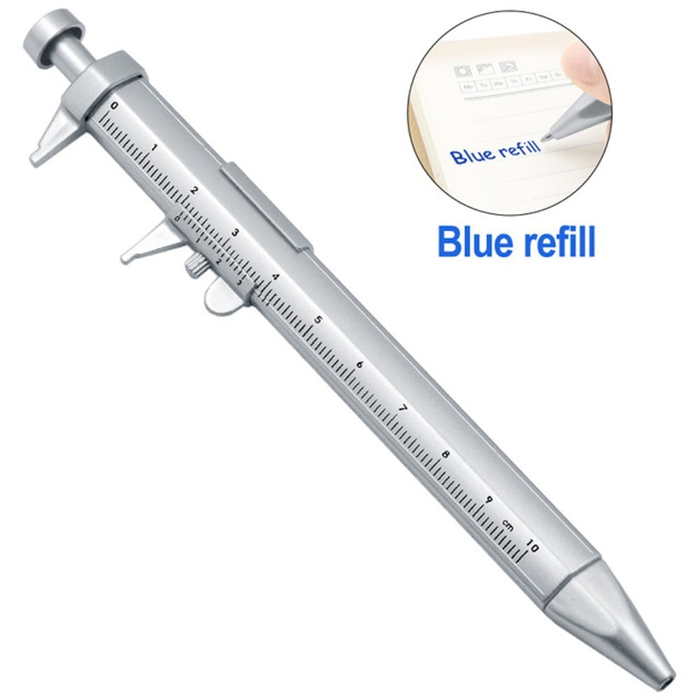 Multifunctional 0.5mm Gel Ink Pen with Vernier Caliper for Measuring