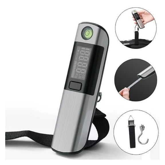 Multifunctional 110lb/50kg Digital LED Display Screen Portable Scale Electronic Luggage Hanging Suitcase Travel Weight ,Multi-Functional Use