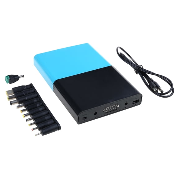 Multifunctional 12x18650 Battery Enclosure Uninterrupted Power Supply Case Box with Charging Light Battery Not Included