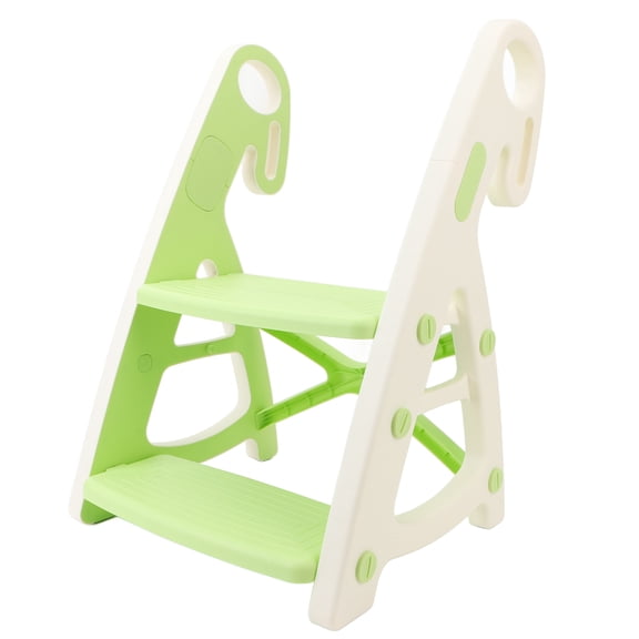 Multifunctional 2 Step Stool for Toddlers Height Adjustable Non Slip Kids Learning Stool for Bathroom Sink and Kitchen Counter 16.5 x 13.4 x 4.7 Inches / 42.0 x 34.0 x 12.0 CM