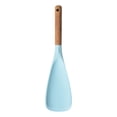 thumbnail image 1 of Multifunctional 2-in-1 Silicone Spatula and Spoon with Long Wooden Handle, Heat Resistant Kitchen Utensil for Cooking, Mixing and Serving, 1 of 7