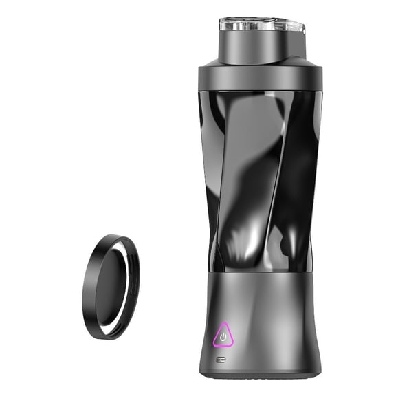 Multifunctional 24oz Cordless Mini 360 Watt Portable Electric Juicer Blender with 6 Sharp Blade,black