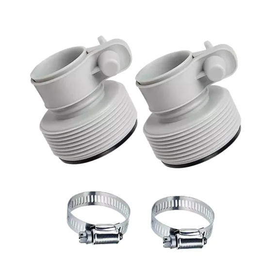 Multifunctional 2X 1.25" To 1.5" Type B Hose Adapter For Bestway Coleman Intex