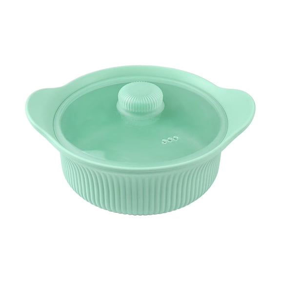 Multifunctional 3 Compartments Silicone Steamer Microwave Pots Space Saving