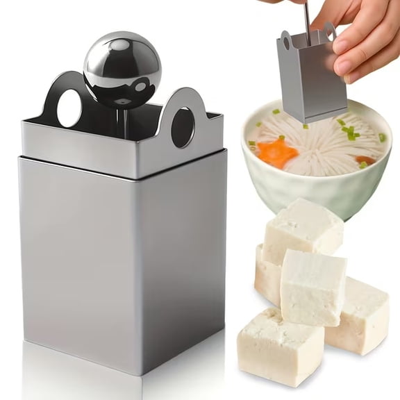 Multifunctional 304 Stainless Steel Tofu Shredding Mold - Manual Tofu Slicer & Chrysanthemum Cutter for Home and Restaurant Use