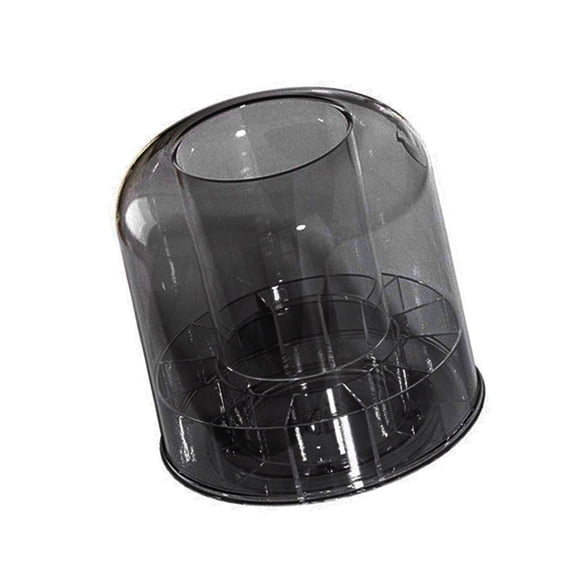 Multifunctional 360 Rotating Makeup Organizers For Lipsticks Brushes Sturdy PET Compact Vanity Storage Case