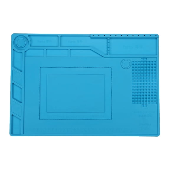 Multifunctional 39x27cm Soldering Mat Silicone Heat Resistant Pad for Solder Station Workbench Resists Corrosion