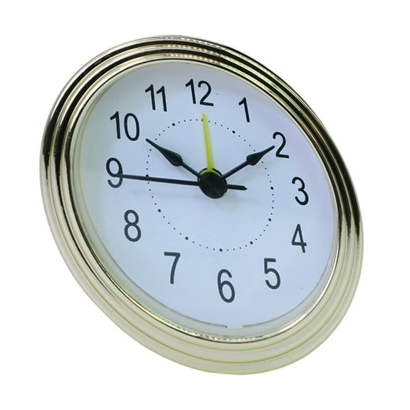 Multifunctional 3Inch Clock Insert Replacement with Arabic or Roman Numeral Display Snooze Clock Head for Craft Projects