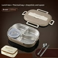 thumbnail image 1 of Multifunctional 4-Compartment Portable Lunch Box Portable Thermal Insulation Lunch Box with Tableware Accessories, 1 of 7