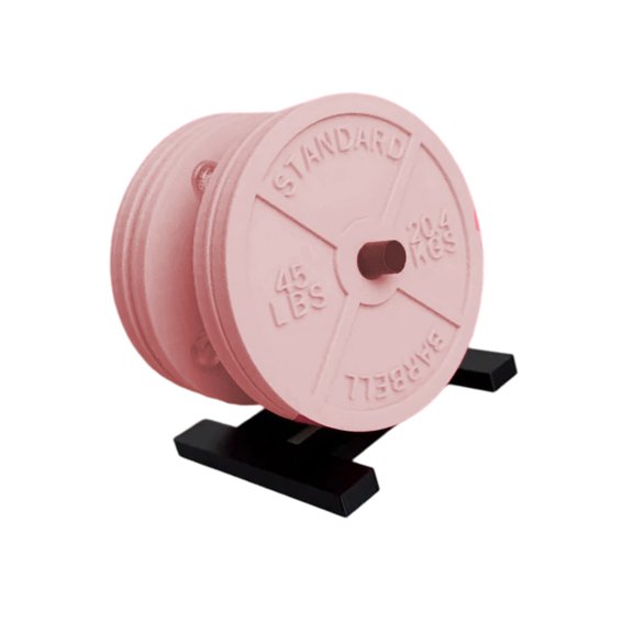 Multifunctional ABS Coasters Comes With Practical Stand Barbell Bumper Plate Coasters For Space Saving Storage