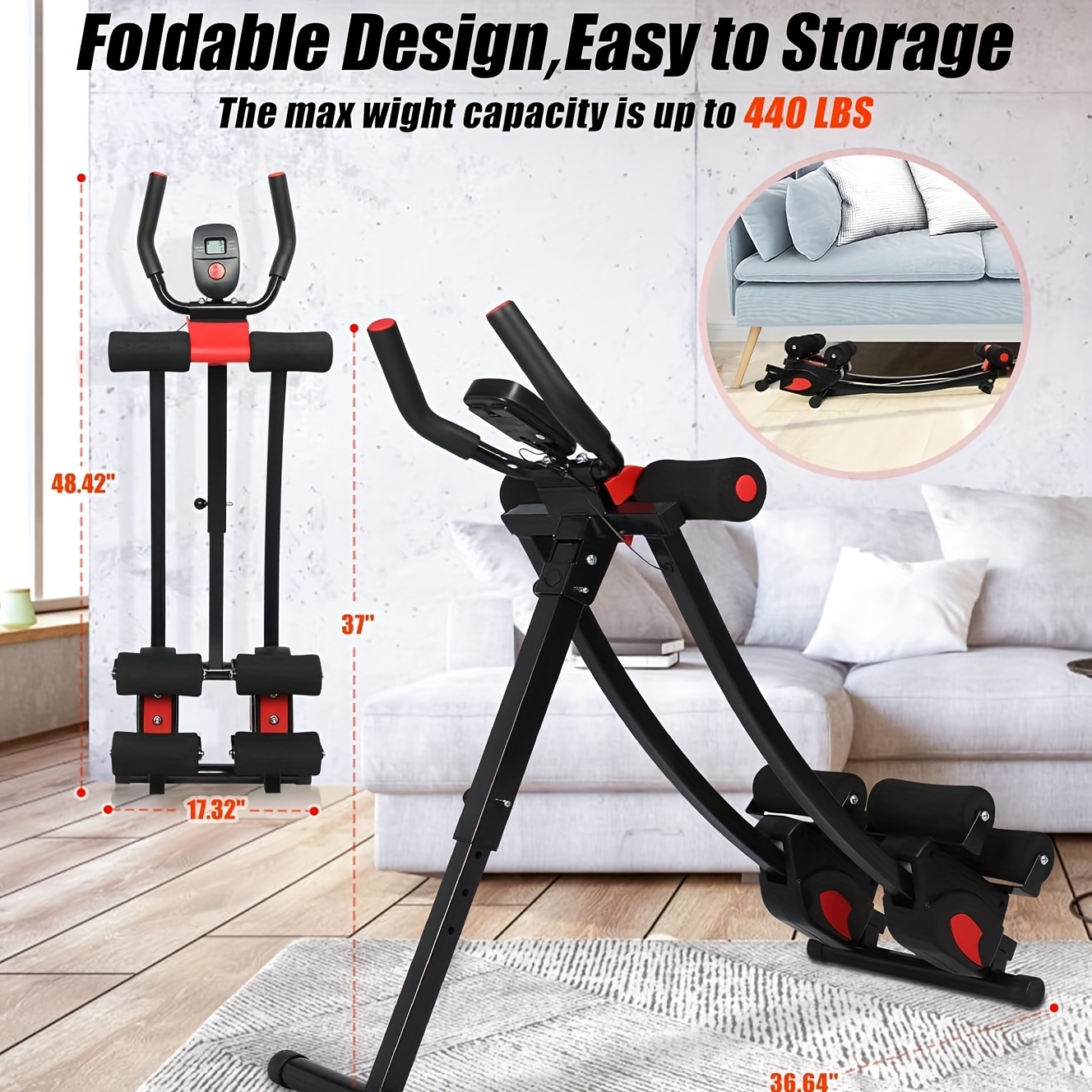 "Multifunctional Abdominal & Waist Trainer - Portable Home/Gym/Office ...