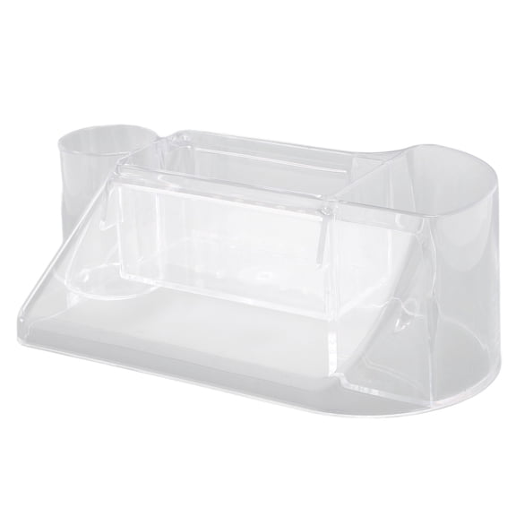 Multifunctional Acrylic Nail Drill Holder and Stand Organizer 10 Slots Professional Manicure Bits Drill Machine Tools Storage Box Display Case Transparent / 6.30 x 3.54 x 2.76 in