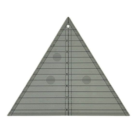 Multifunctional Acrylic Strip Tube Ruler Sewing Template Ruler Triangle-shaped Quilting Tool for Ideal for Tailor