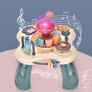 Multifunctional Activity Table for Babies, Interactive Learning Toy with Lights and Sounds, Educational Play Center, for Infants and Toddlers
