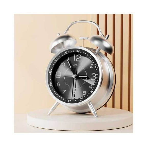 Multifunctional Alarm Clock for Living Room Kitchen Bedroom Office School Dormitory Bedside Analog Alarm Clock Battery Operated