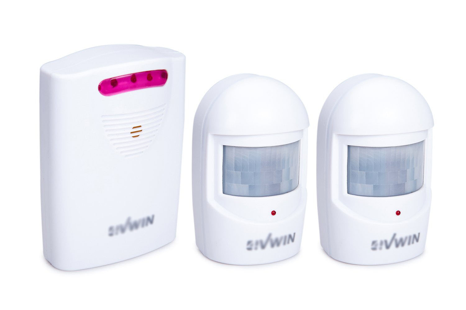 6Pcs Multifunctional Alarm Wireless Outside, Motion Sensor Alarm, Extra Loud Chimes Home Security Alarm System with 1 Receiver 2 Weatherproof Infrared Sensors Protect Indoor/Outdoor Property