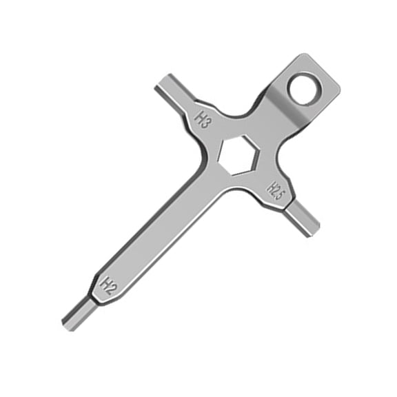Multifunctional Allen Key 3mm 4mm 3/16inch Slotted Screwdriver Hexagon Spanner Hand Tool for Tripod Head Tool Camera