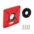 thumbnail image 1 of Multifunctional Aluminium Router Table Insert Plate Woodworking Trimmer Electric Wood Milling Flip Plate For DIY Working Bench, 1 of 8