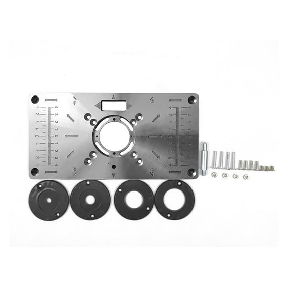 Multifunctional Aluminum Router Table Insert Plate Trimmer Engraving Machine Woodworking Bench Router Plate ,Widely Use