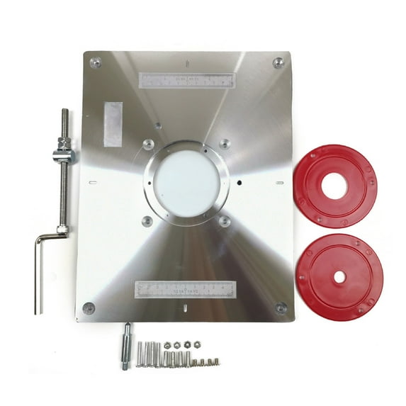 Multifunctional Aluminum Router Table Insert Plate Trimmer Engraving Machine Woodworking Bench Router Plate ,Widely Use