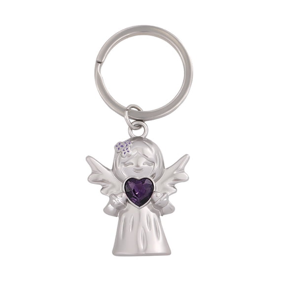 Multifunctional Angel Heart Keychain For Bag Phone Keyring Sturdy Alloy Expressing Protective