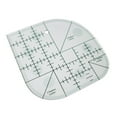 thumbnail image 1 of & Craft & Stationery Multifunctional Angle Cutting Ruler Acrylic Fiber Seam Template with Round Edge for Precise Measurements and Crafting Projects, 1 of 8