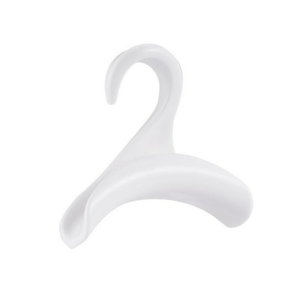 Multifunctional Anti-Damage Closet Rod Plastic Wardrobe Bag Hook Hanging Storage Rack Purse Handbag Hanger Hooks Hanger Hook WHITE