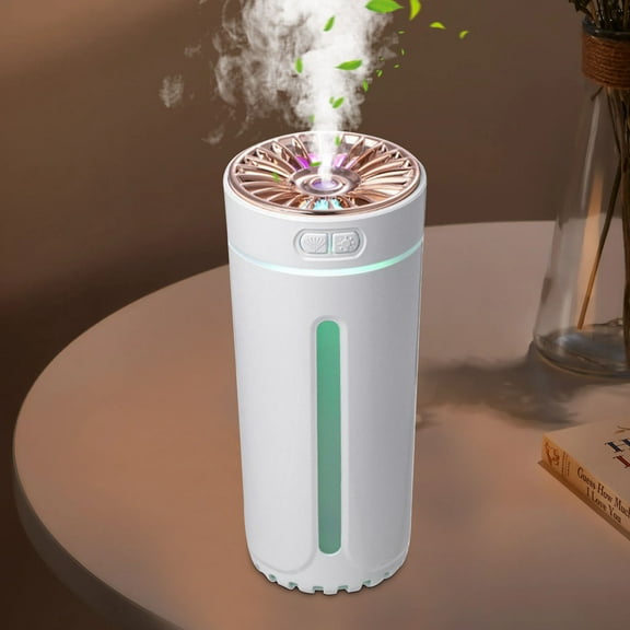 Multifunctional Aromatherapy Humidifier with Large Mist Spray,Portable Design for Car and Home,Silent Operation with Auto Shut Off,Built In LED Light System